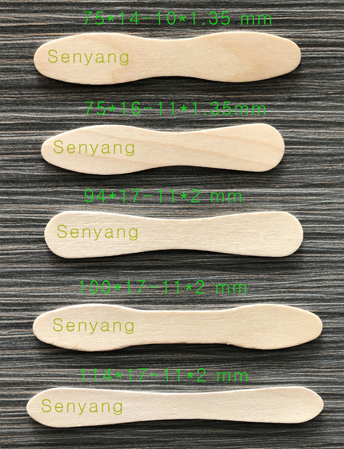 different sizes of wooden spoon, ice cream spoon, tea spoon from producer, supplier, factory, manufacturer of Tianjin Senyangwood Co., Limited, China.